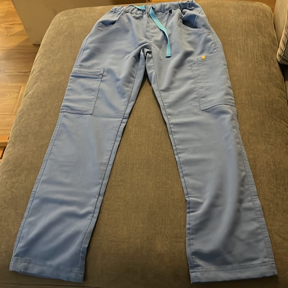 Figs Light Blue Scrub Pants